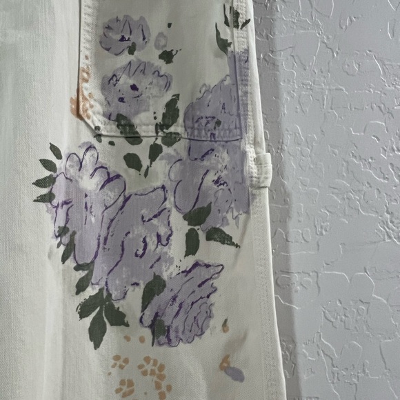 Lauren Ralph Lauren Cream Floral Wide Leg Pants - Picture 6 of 11